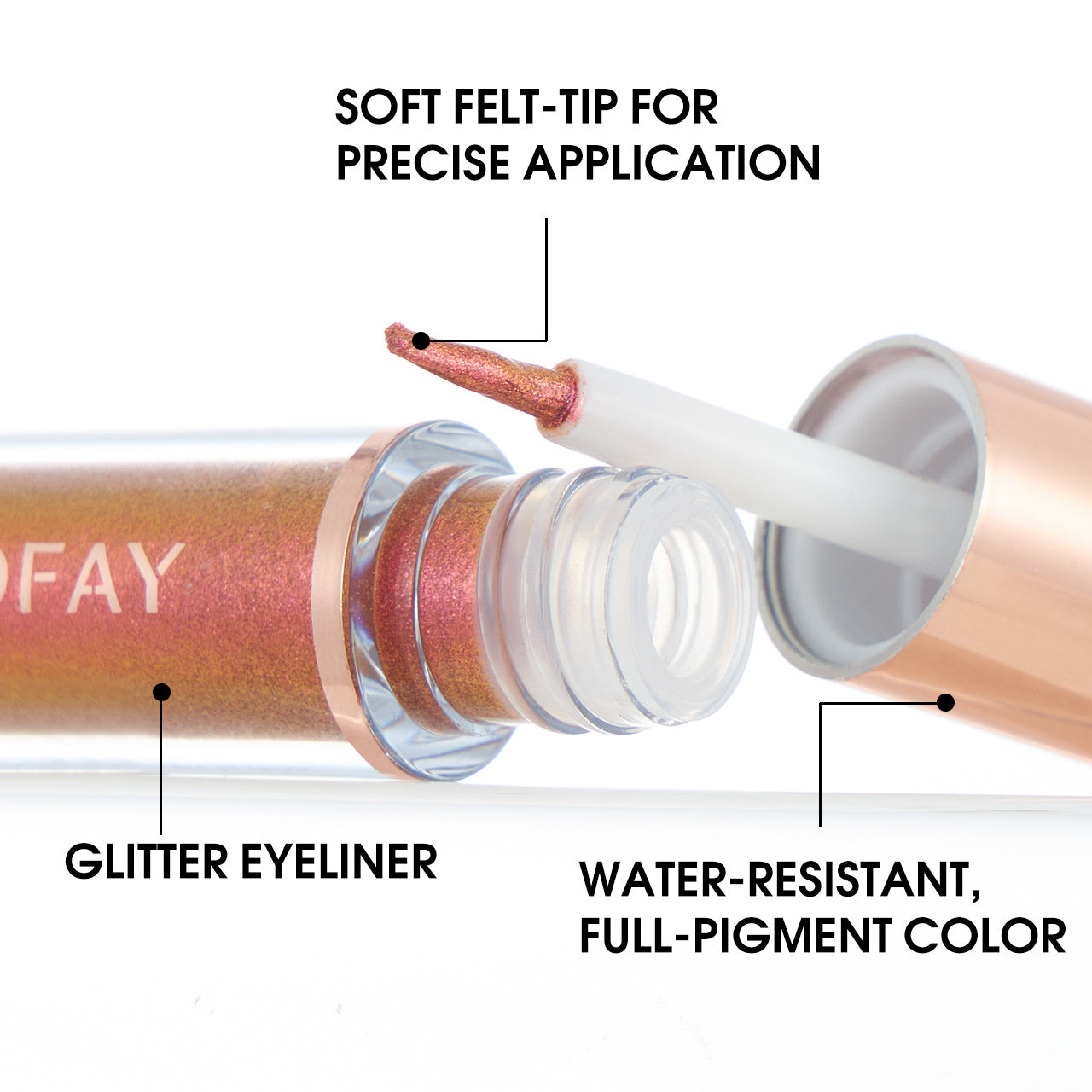 PHOFAY Set Eyeliner Glitter
