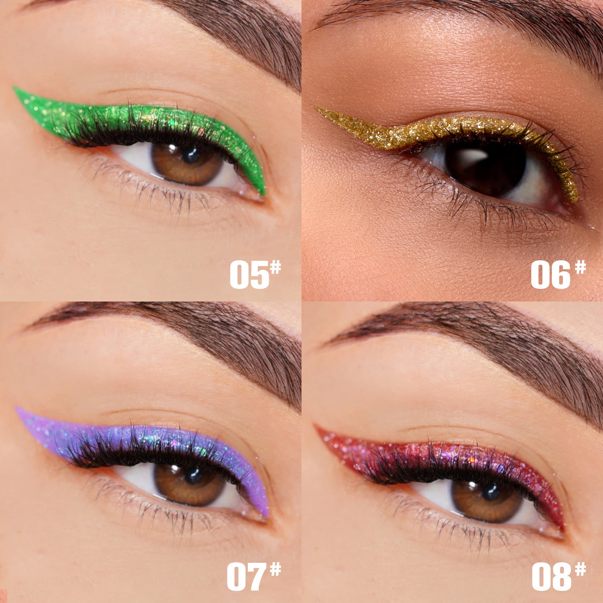 PHOFAY Set Eyeliner Glitter