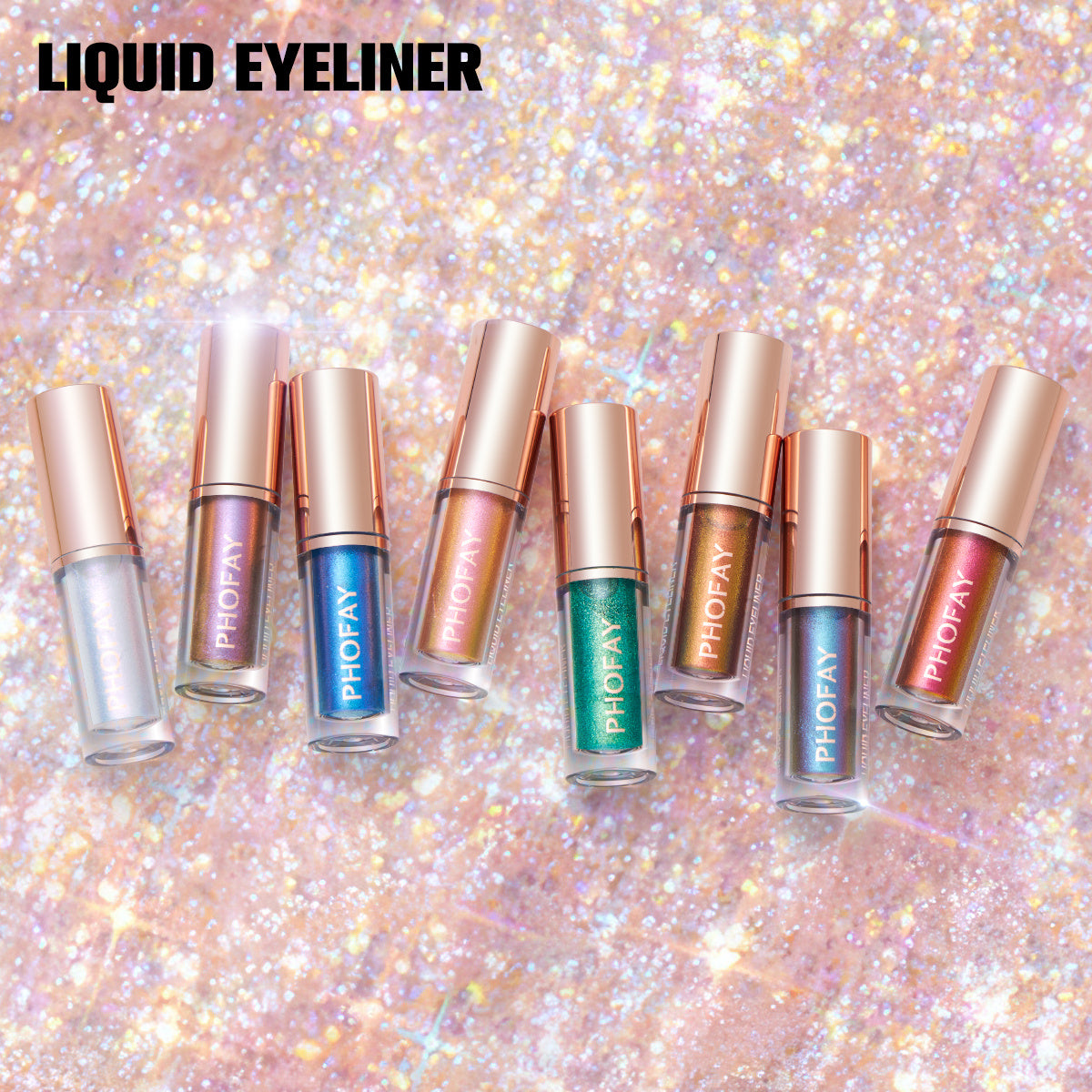 PHOFAY Set Eyeliner Glitter