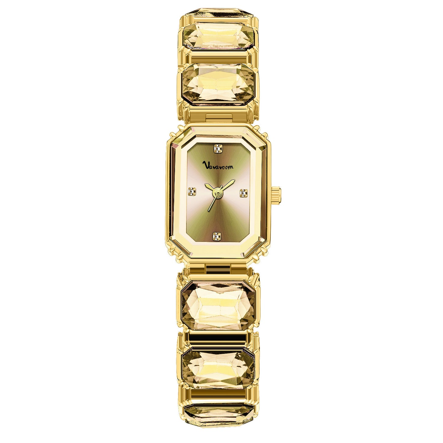 Orologio Donna Quadrato Elegante in Acciaio e Diamante
