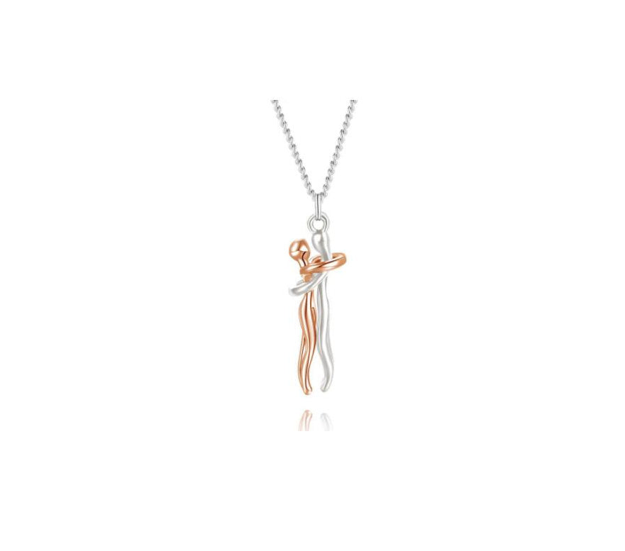 Love Hug Necklace Unisex Men Women Couple