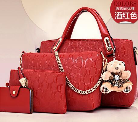 Set 4 Borse Coreane Goffrate
