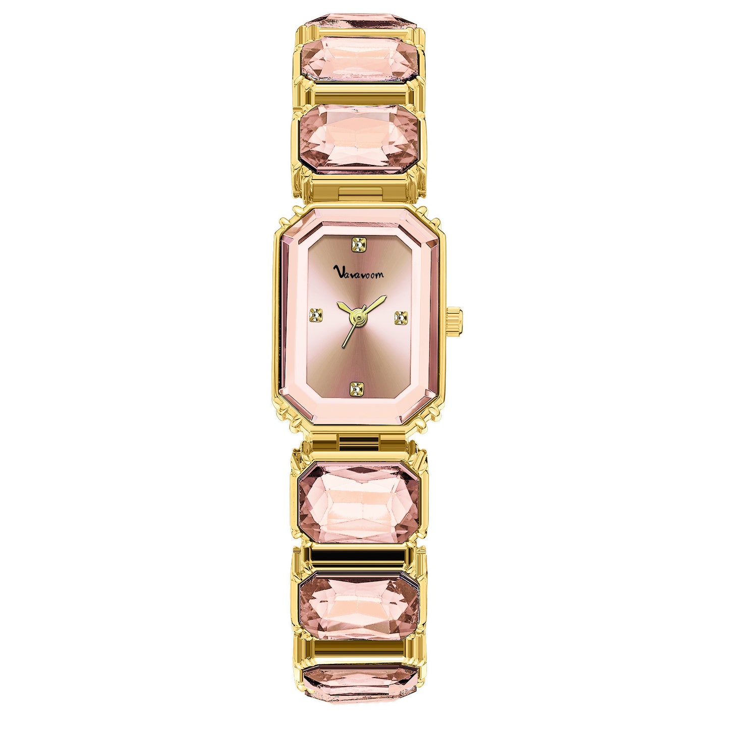 Orologio Donna Quadrato Elegante in Acciaio e Diamante