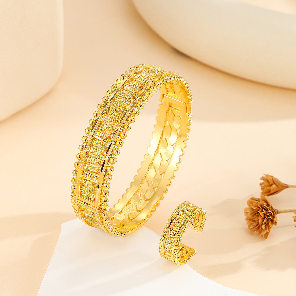 Set 2 Braccialetti Vintage Oro