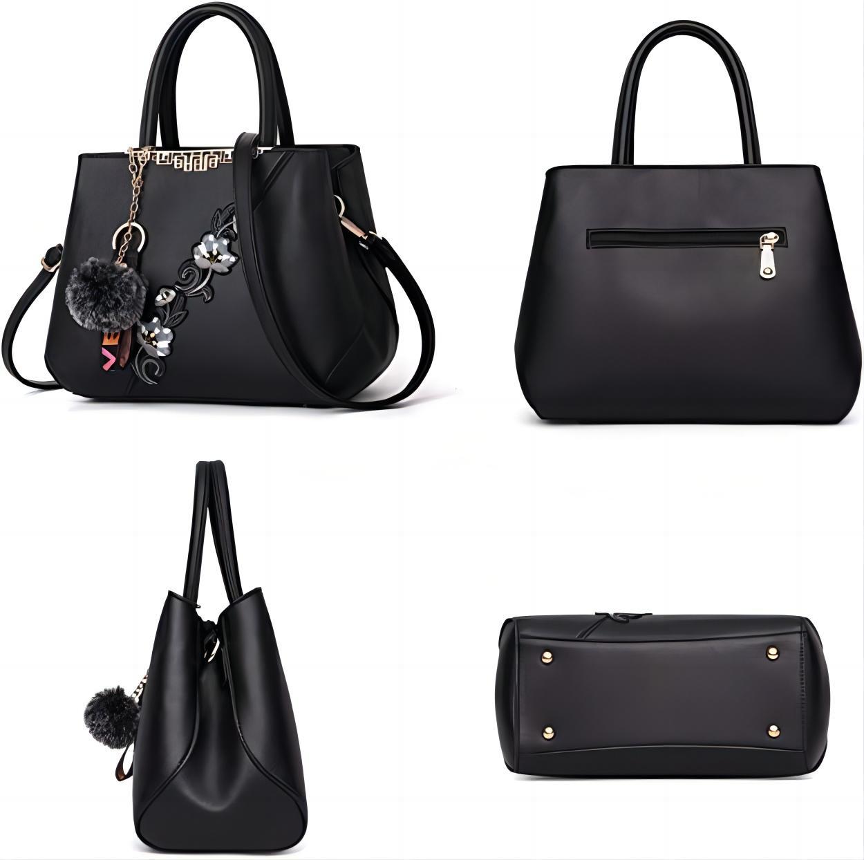 Borsa Fiori Tracolla Bicolore