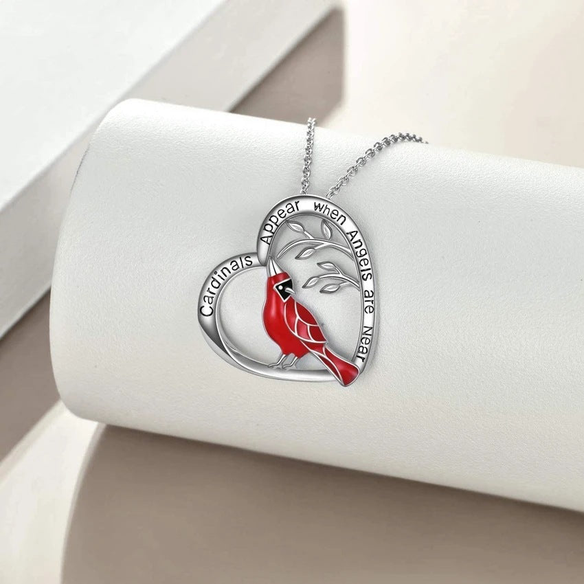 Collana Cuore Cardinale Regalo