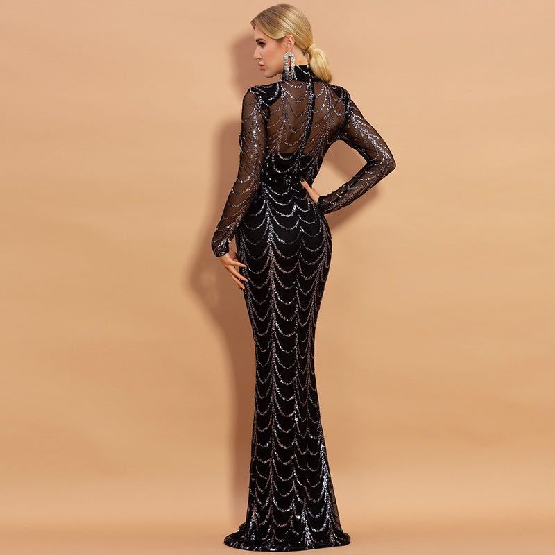 Women Sequins Maxi Dresses