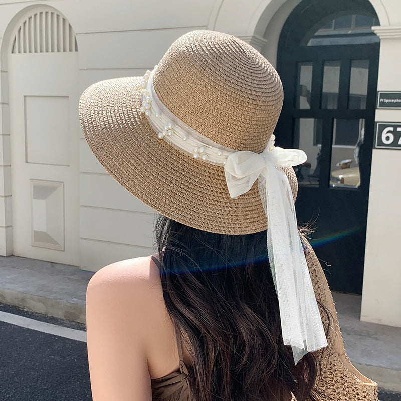 Cappello Sole Pizzo e Perle