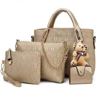 Set 4 Borse Coreane Goffrate
