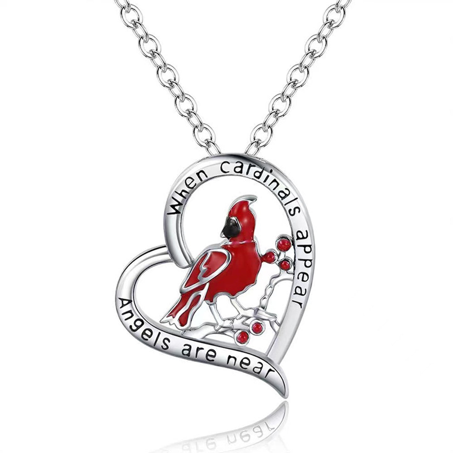 Collana Cuore Cardinale Regalo