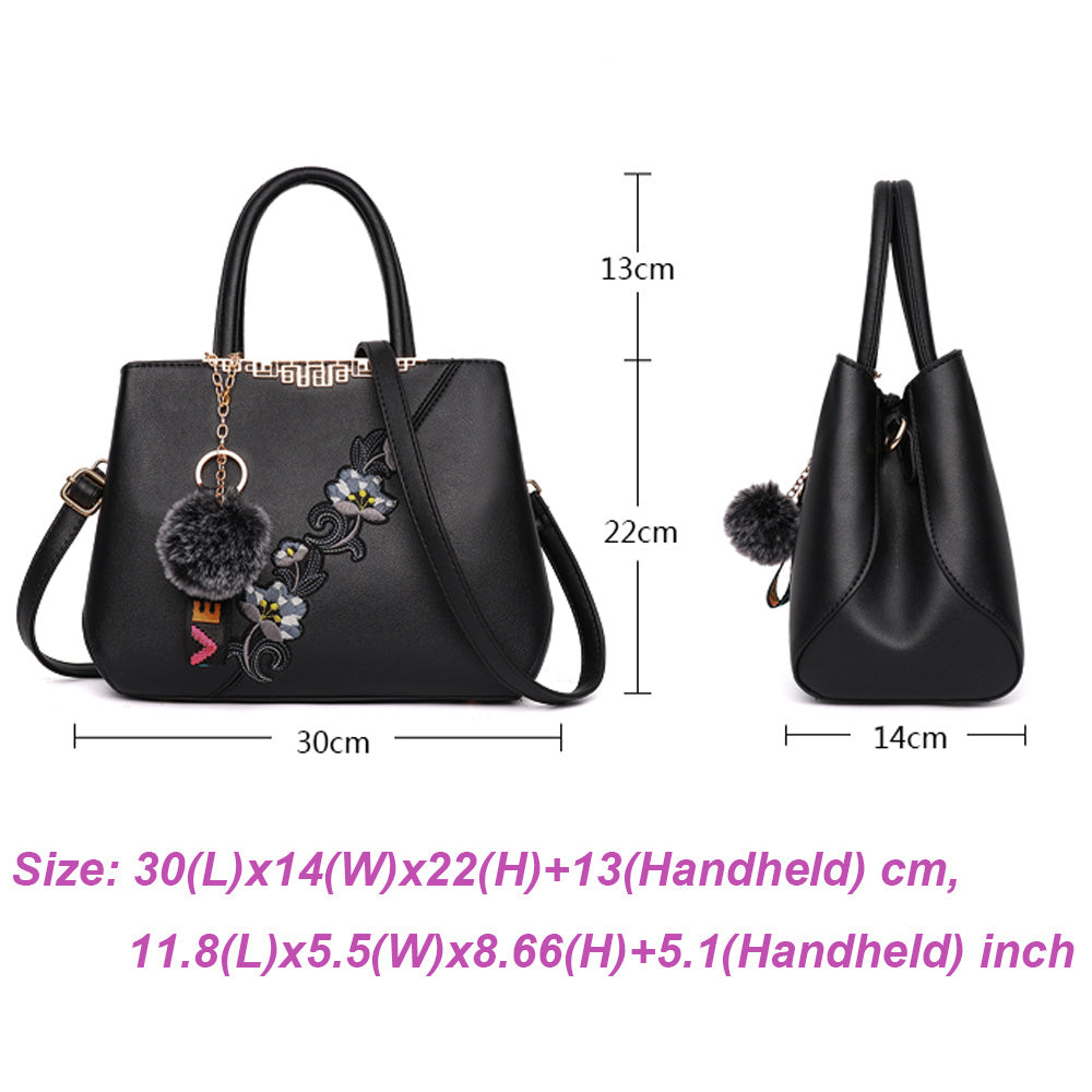 Borsa Fiori Tracolla Bicolore