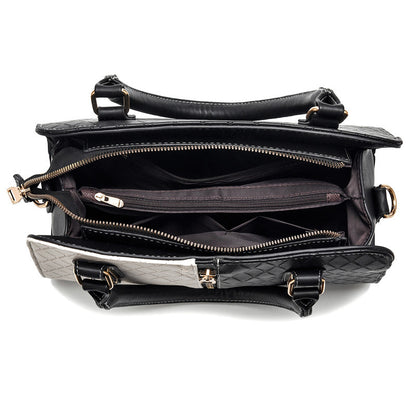 Fashion Color Matching Ladies Handbags European and American Atmosphere Large Capacity