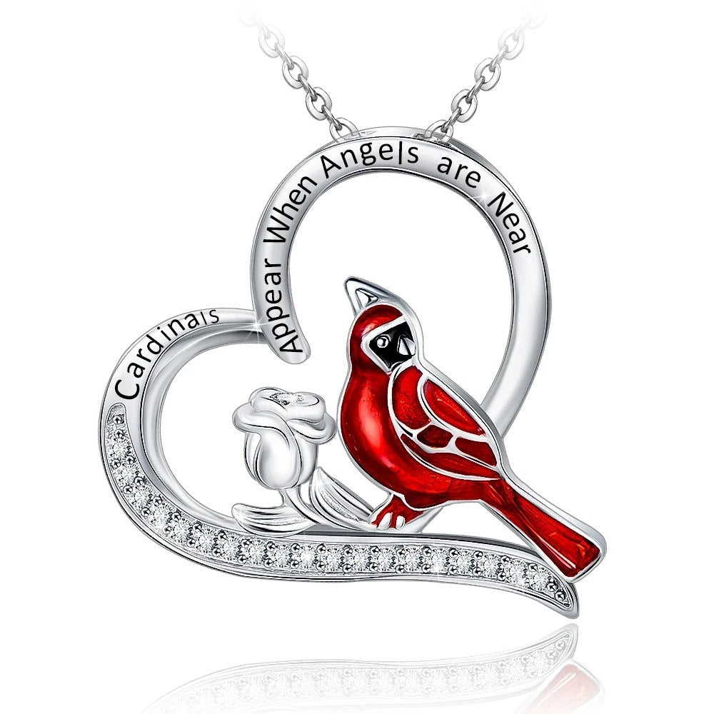 Collana Cuore Cardinale Regalo