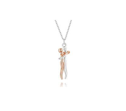 Love Hug Necklace Unisex Men Women Couple