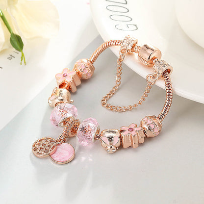 Braccialetto Oro Rosa Geometrico