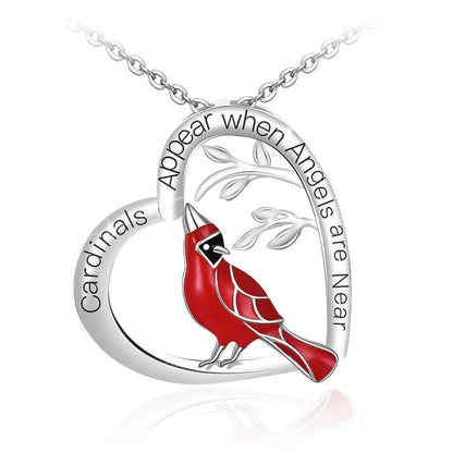 Collana Cuore Cardinale Regalo