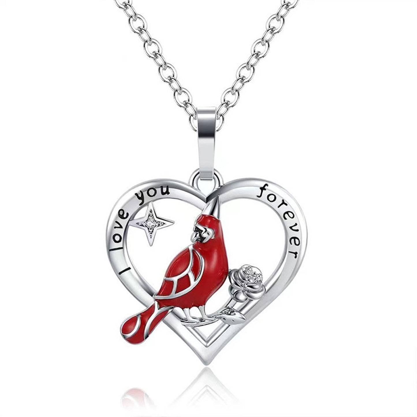 Collana Cuore Cardinale Regalo