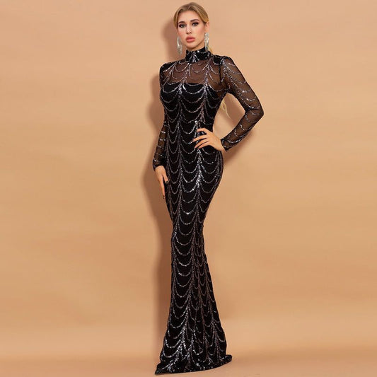 Women Sequins Maxi Dresses