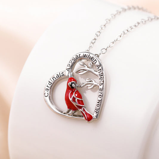 Collana Cuore Cardinale Regalo