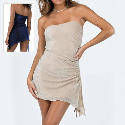 Vestito Tube Top Lacci Schiena