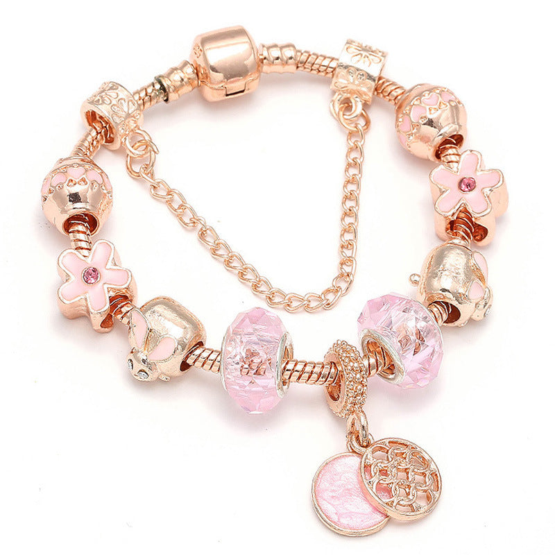 Braccialetto Oro Rosa Geometrico