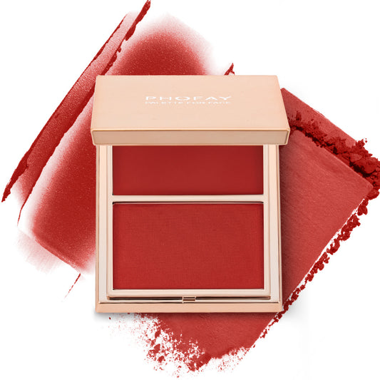 PHOFAY Blush Duo Crema Polvere