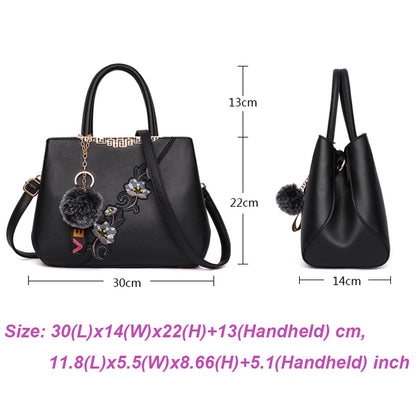 Borsa Fiori Tracolla Bicolore