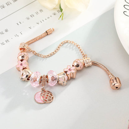 Braccialetto Oro Rosa Geometrico